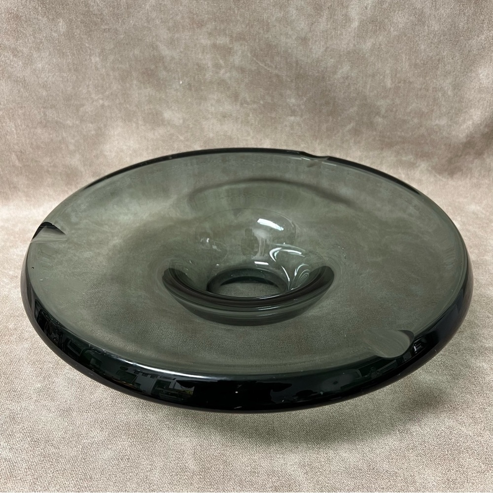 A.D. Copier - Glasfabriek Leerdam - Heavy glass dish, CA 1937 - Glass